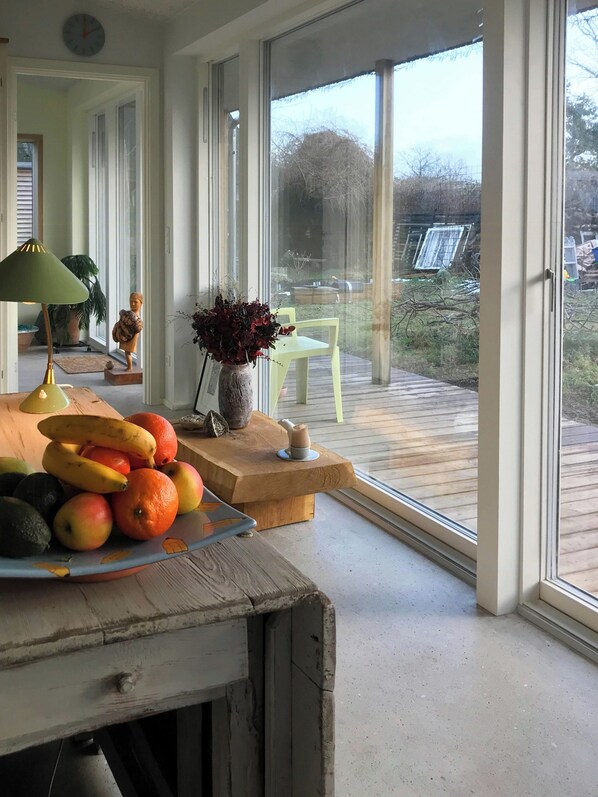 Interior - Architect-designed wooden house near beach (Odder)