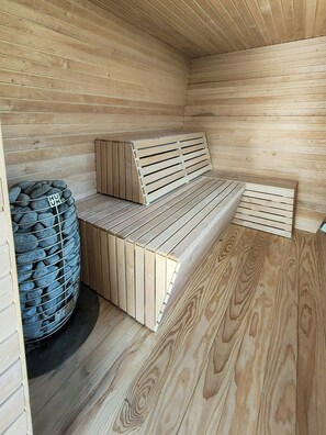 Sauna - Architectural tiny house with sauna near beach (Asnæs)