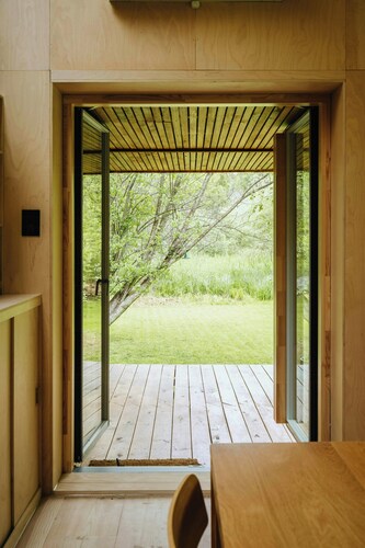 Architectural tiny house with sauna near beach