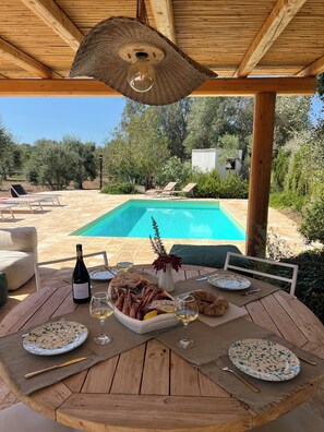 Outdoor pool - Borgo Paoli Authentic Trullo Lui Ostuni, with private pool and olive groove (Ostuni)