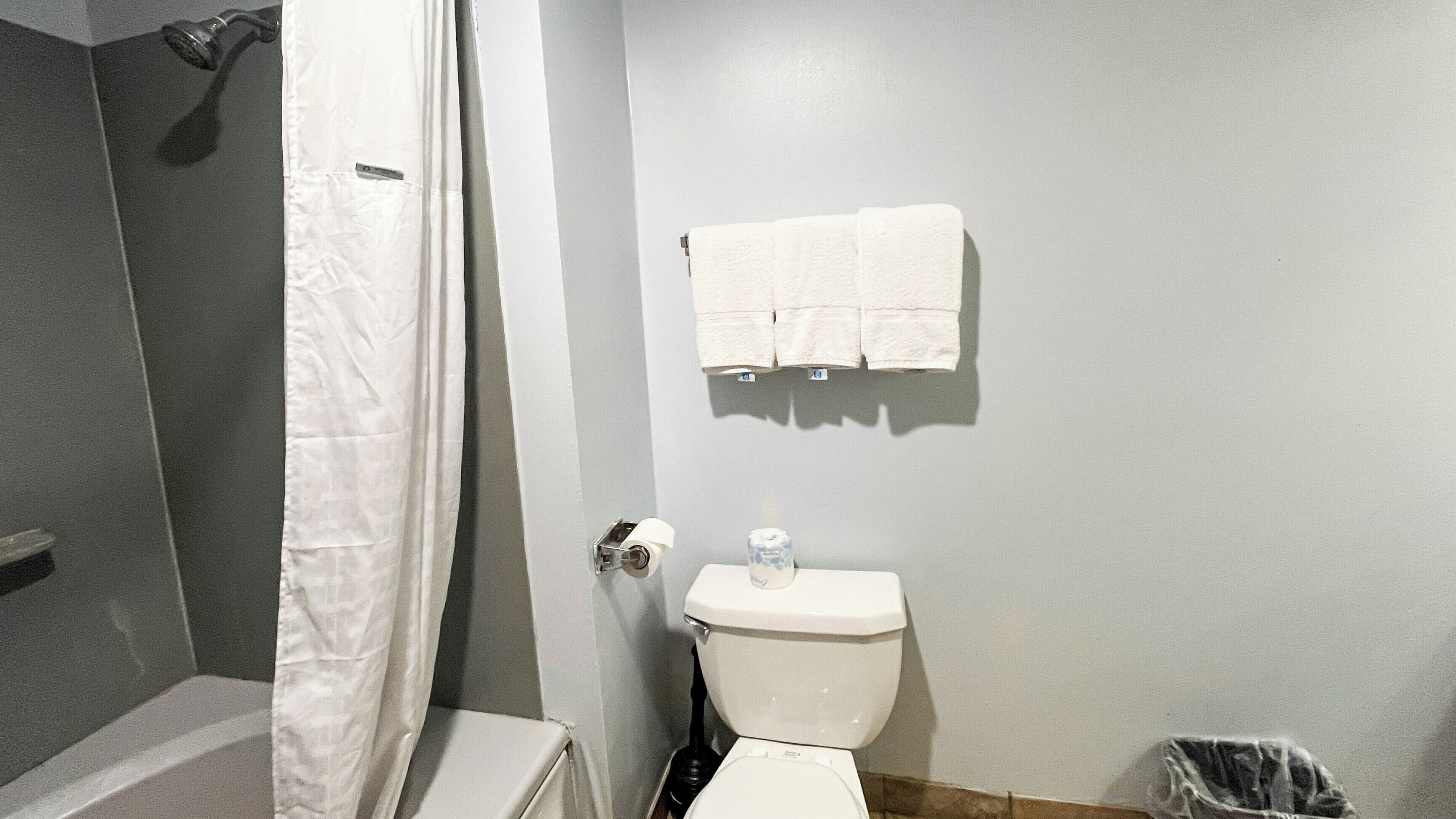 Towels, toilet paper