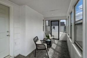 Terrace/patio - 4BR Newly Remodeled · Steps to VA Hospital · Garage · Sunroom · Sleeps 7 (Omaha)