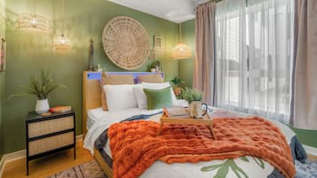 2 bedrooms, iron/ironing board, WiFi (free), bed sheets