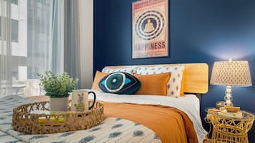 2 chambres, fer et planche à repasser, accès au Wi-Fi (inclus)