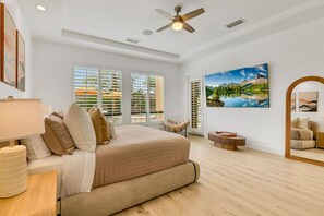 Iron/ironing board, travel crib, WiFi, bed sheets - Desert Sunset Paradise-Pool, Spa, Mini Golf, Games (Indio)
