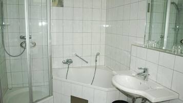 Free toiletries, hair dryer, towels, soap
