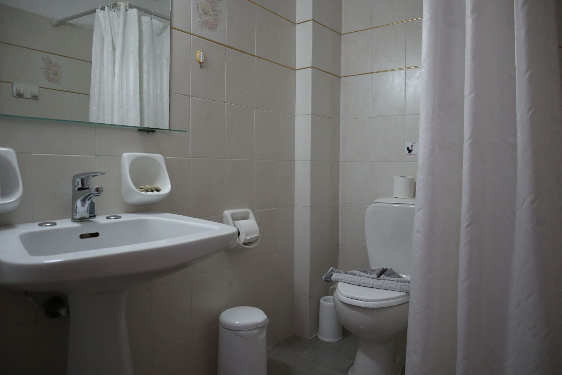 Standard Studio, Balcony, Pool View | Bathroom | Shower, towels, soap, shampoo