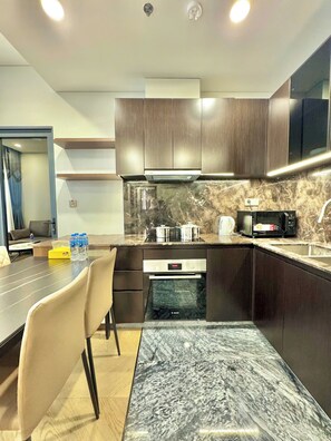 Familienapartment, Stadtblick | Eigene Küche