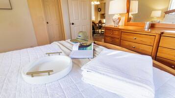 Desk, iron/ironing board, travel crib, free WiFi