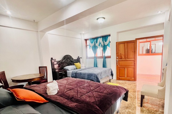Double Room, Private Bathroom, City View | Desk, laptop workspace, WiFi (free), individually furnished
