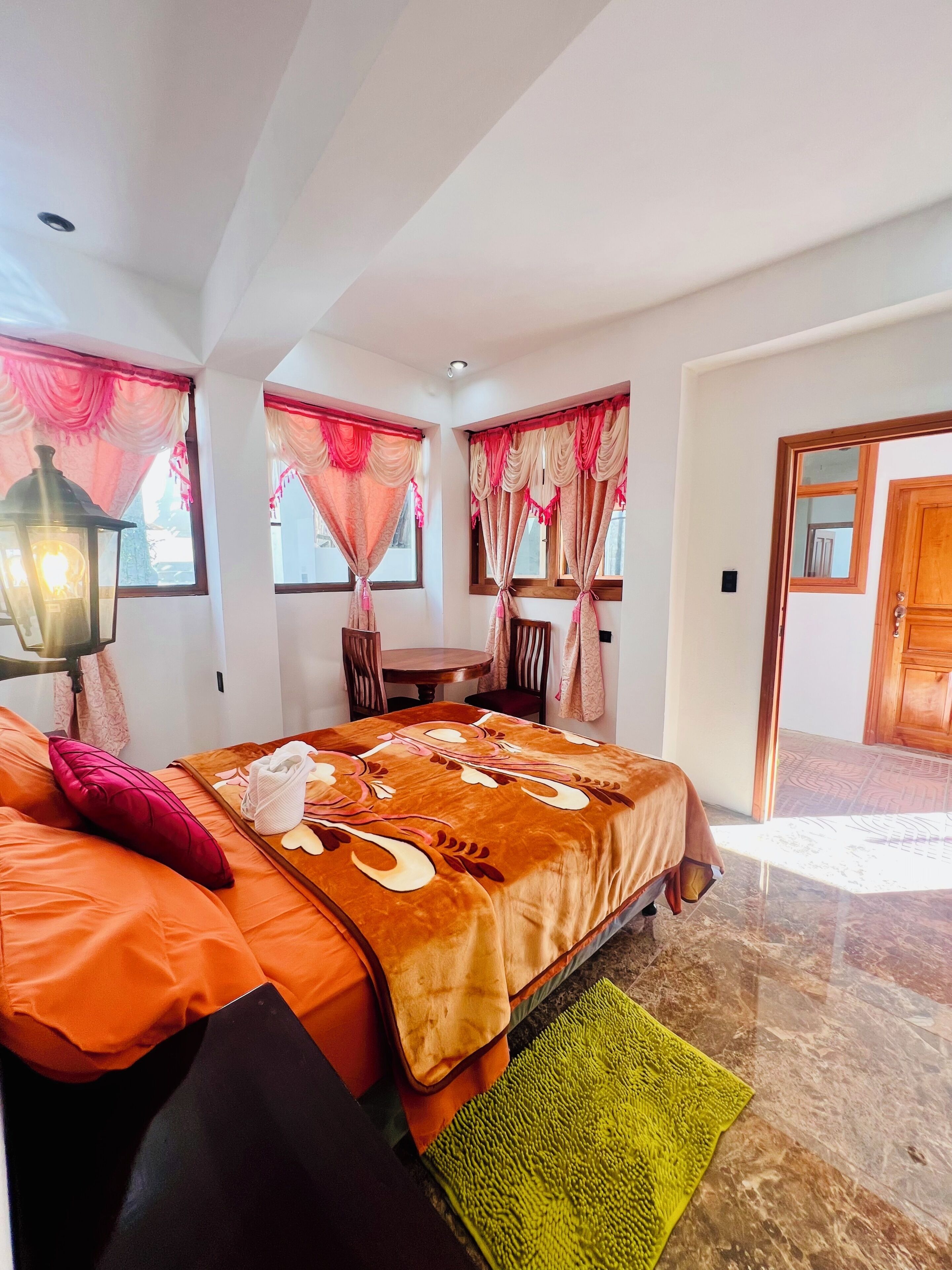 Double Room, Private Bathroom, City View | Desk, laptop workspace, free WiFi