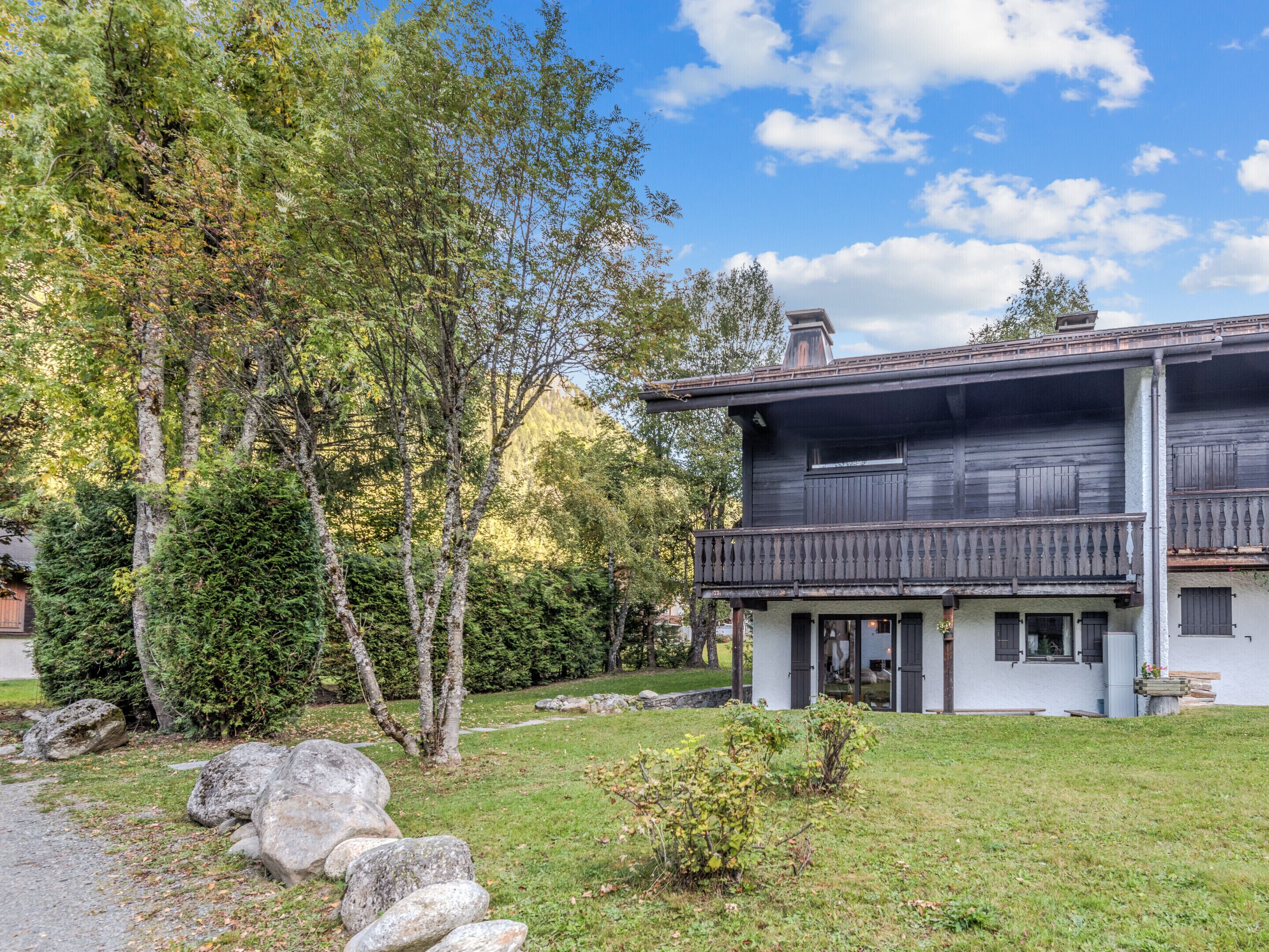 Exterior view of the property with garden for exclusive use by occupants