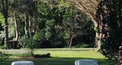 L'Escapade Briéronne**, between Brière and the Atlantic coast, quiet garden with trees