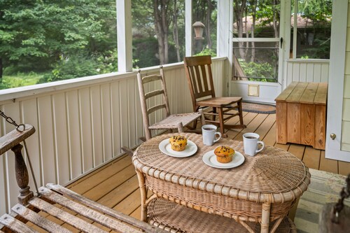 Walk to Brevard | Fenced Yard + Relaxing Porch