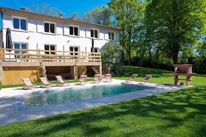 A heated pool