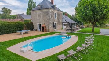 A heated pool
