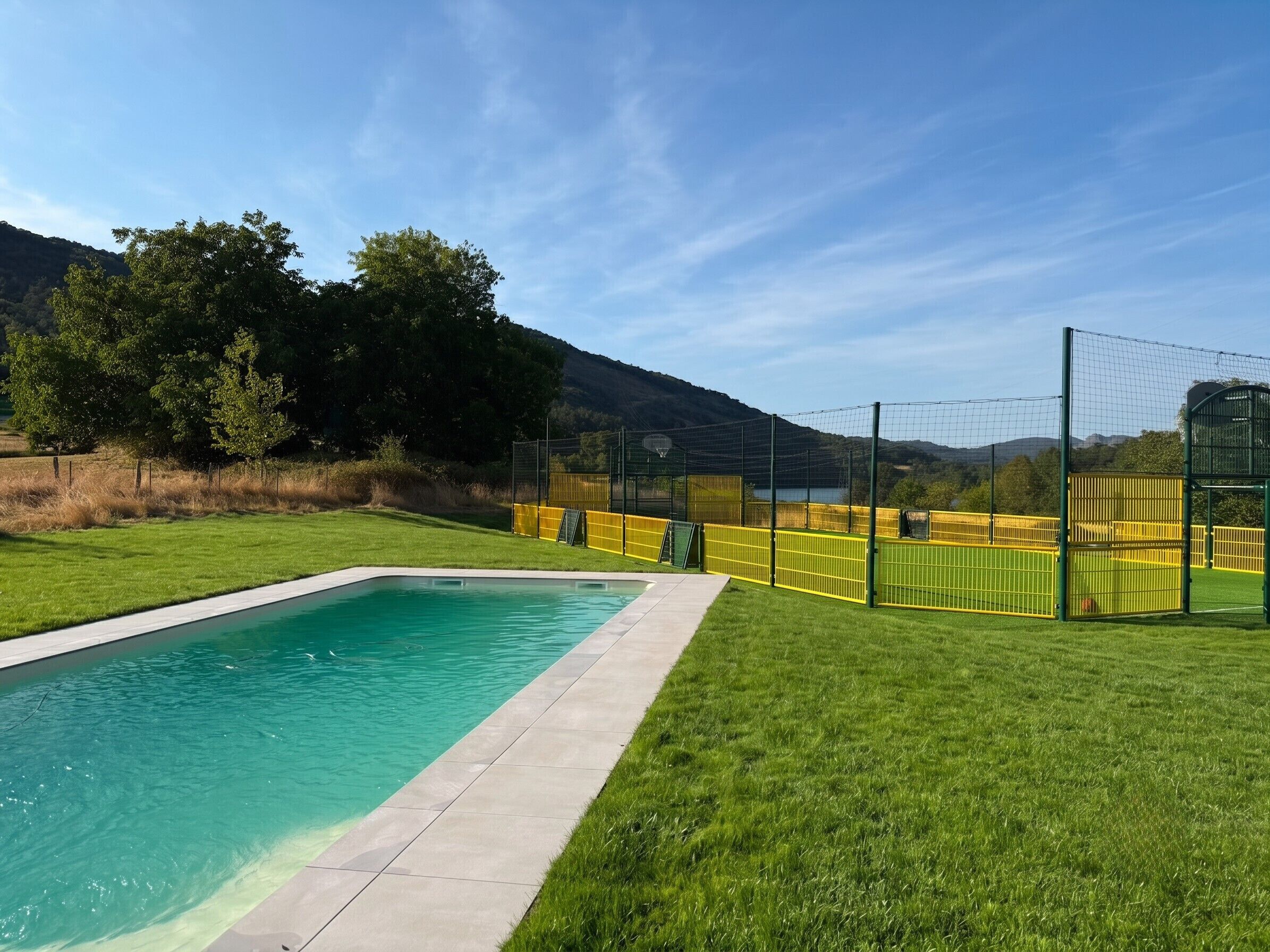 Una piscina riscaldata