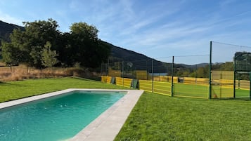 Una piscina riscaldata