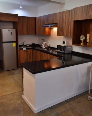 Private kitchen - Spacious apartment + tranquility + style + walking distance to cafe (Guadalajara)