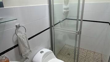 Towels, soap, toilet paper