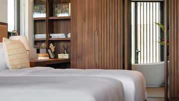 Suite, plusieurs lits (Residential) | Literie de qualité supérieure, articles gratuits dans le mini-bar