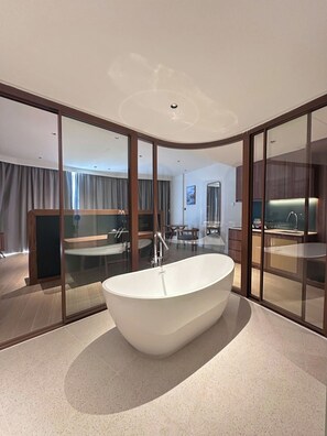Suite, Multiple Beds (Residential) | Bathroom | Designer toiletries, hair dryer, bathrobes, slippers