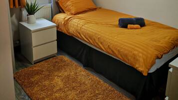 Blackout curtains, iron/ironing board, free WiFi