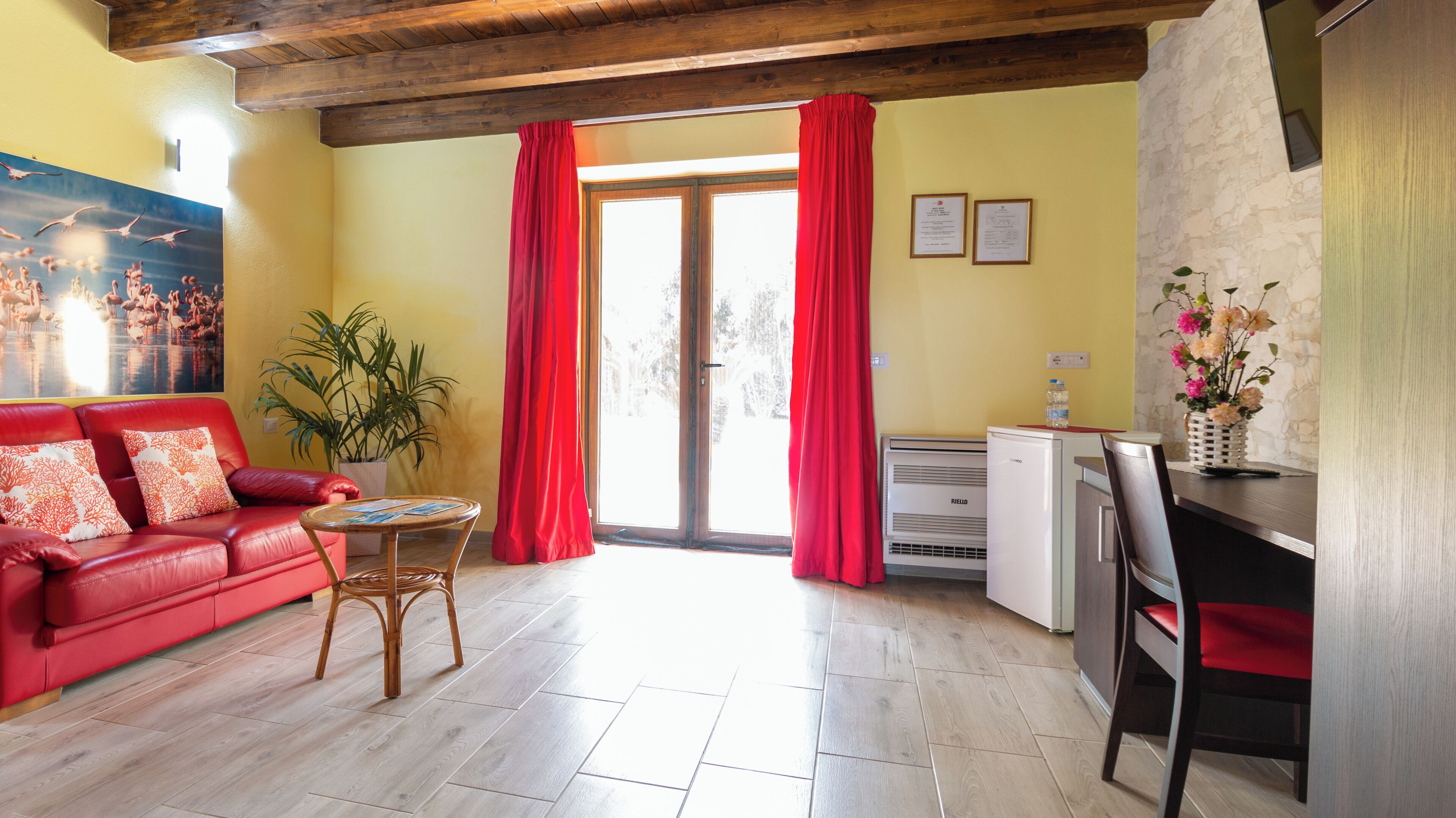 Luxe suite, uitzicht op tuin | Woonruimte