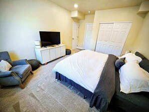1 bedroom, iron/ironing board, travel crib, free WiFi