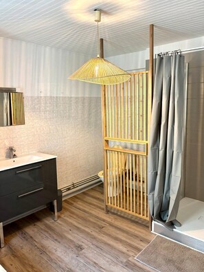 Shower, hair dryer, towels - Chez le Sabotier, central and ideal (Rosières)
