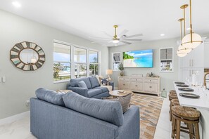 Smart TV, books, stereo - Brand-New Coastal Masterpiece with Private Heated Pool & Elevator! (Fort Myers Beach)