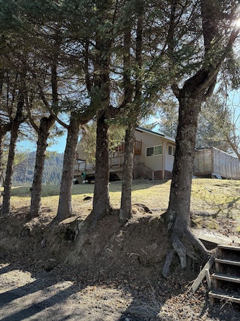 Exterior. The Bird's Nest Studio Apt! Second floor, studio apartment in Seldovia, AK