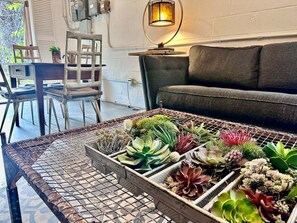 House, Multiple Beds, Patio, Garden View (Historic Rumpel Kammer | Compound) | Living area - Historic Rumpel Kammer Compound (Fredericksburg)