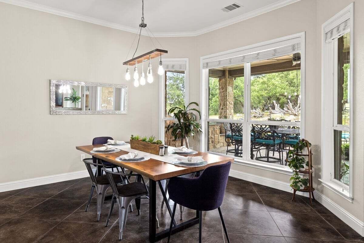 Rumah, Beberapa Tempat Tidur, akses ke kolam renang (Hill Country Escape-670 Heather Hills) | Tempat makan