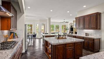 House, Multiple Beds, Pool Access (Hill Country Escape-670 Heather Hills) | Private kitchen | Dining tables