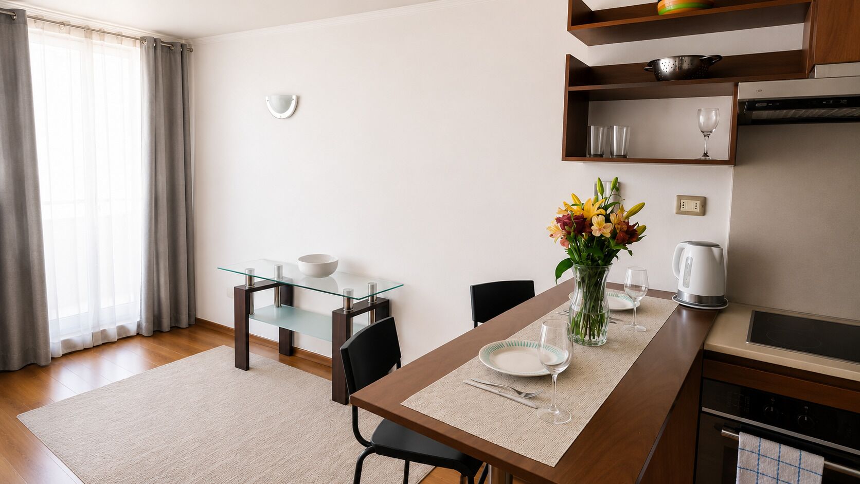 Standard Apartment, City View | Private kitchen