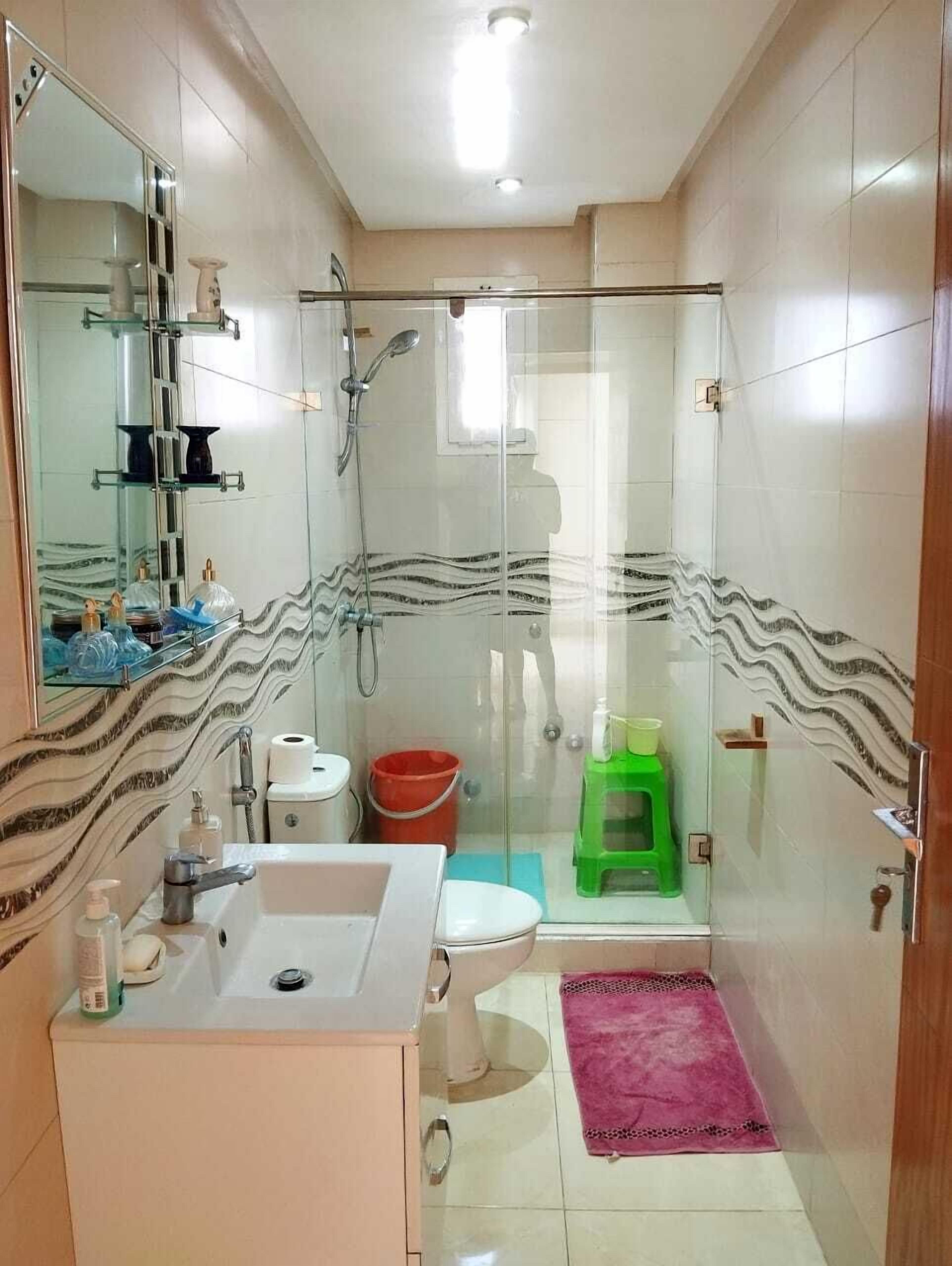 Towels, soap, toilet paper