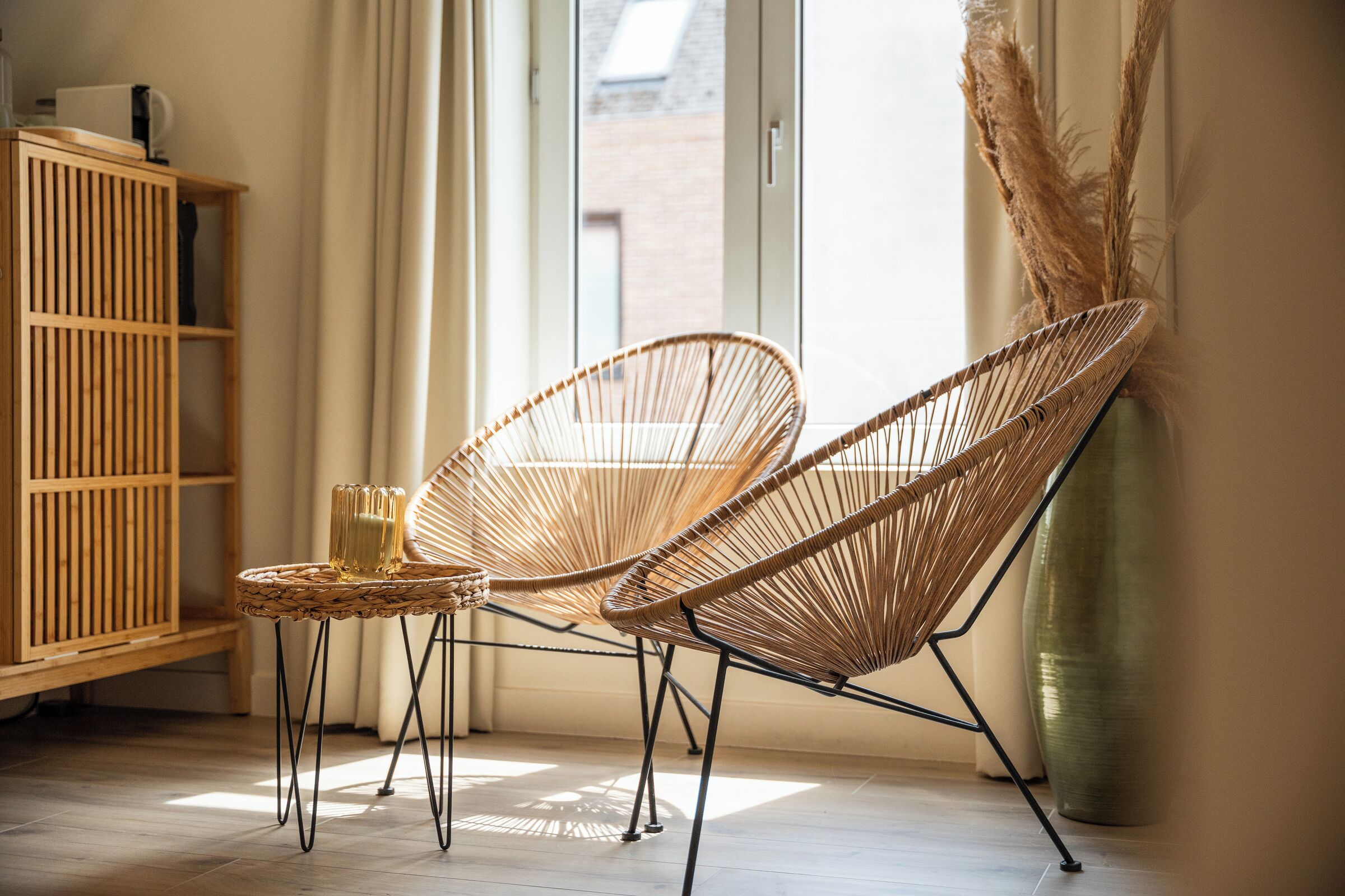 Deluxe tweepersoonskamer, uitzicht op de stad | Interieur