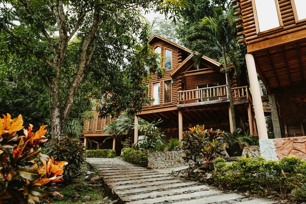 Kabin Keluarga, 2 kamar tidur, AC, pemandangan gunung | Teras/patio