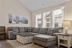 TV, fireplace, table football - Epic Escape with Hot Tub close to Canyons! (Cottonwood Heights)