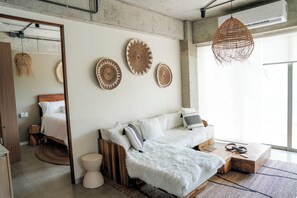 Living area - Peace Love & Bitcoin - 2BR with Surf Views (El Zonte)