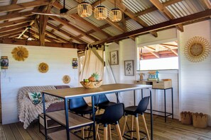 Dining - Unusual accommodation with panoramic sea and mountain views in Sainte-Rose / Deshaies (Sainte-Rose)
