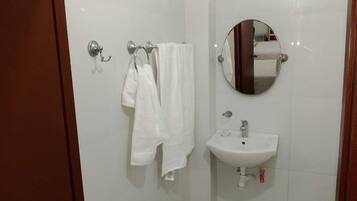 Towels, soap, toilet paper