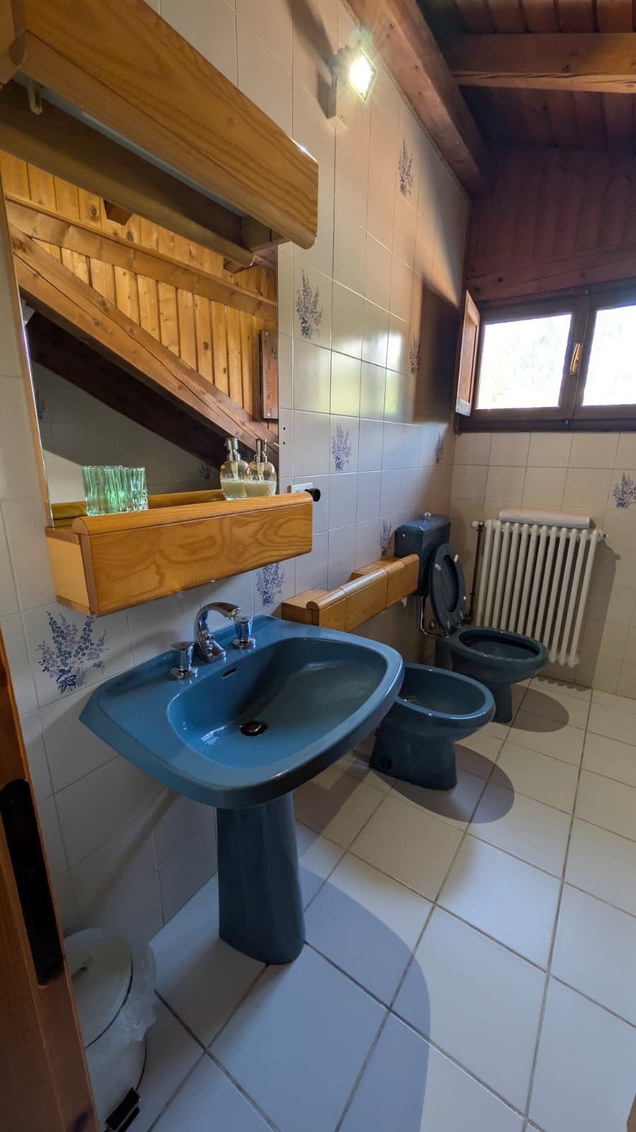 Haartrockner, Handtücher, Shampoo, Toilettenpapier