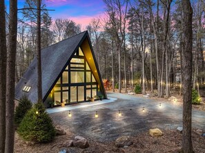 Exterior - Hot Tub, Gameroom, Sauna, A-Frame, Lake w/ Beach (Albrightsville)