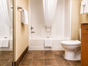Hair dryer, towels, soap, shampoo - Aspen Suites Hotel Juneau (Juneau)