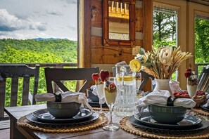 Outdoor dining - 🏔️ Hot Tub & Game Room | Mountain Views | Smokies (Sevierville)