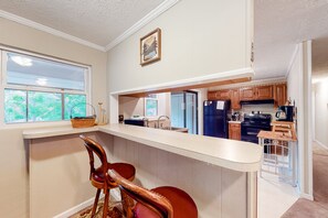 House, 2 Queen Beds, Patio (A Quiet Cove) | Private kitchen - A Quiet Cove - Lakefront Home on Quiet Cove With Private Dock & Floater (Moneta)