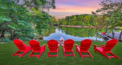 Wet Feet Retreat - Beautiful Lake House With Incredible Views and Dock
