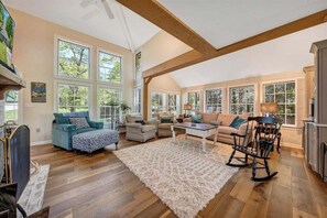 House, Multiple Beds, Hot Tub (LAKE Grace) | Living area - Lake Grace - Lakefront, Private Dock & Hot Tub (Moneta)